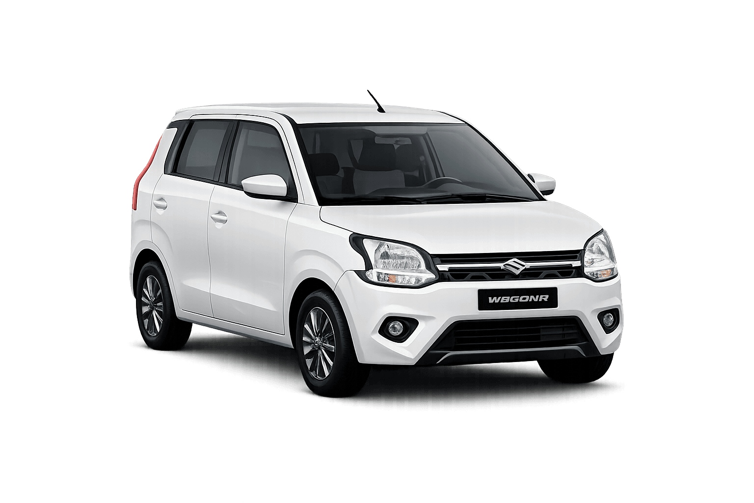White hatchback car