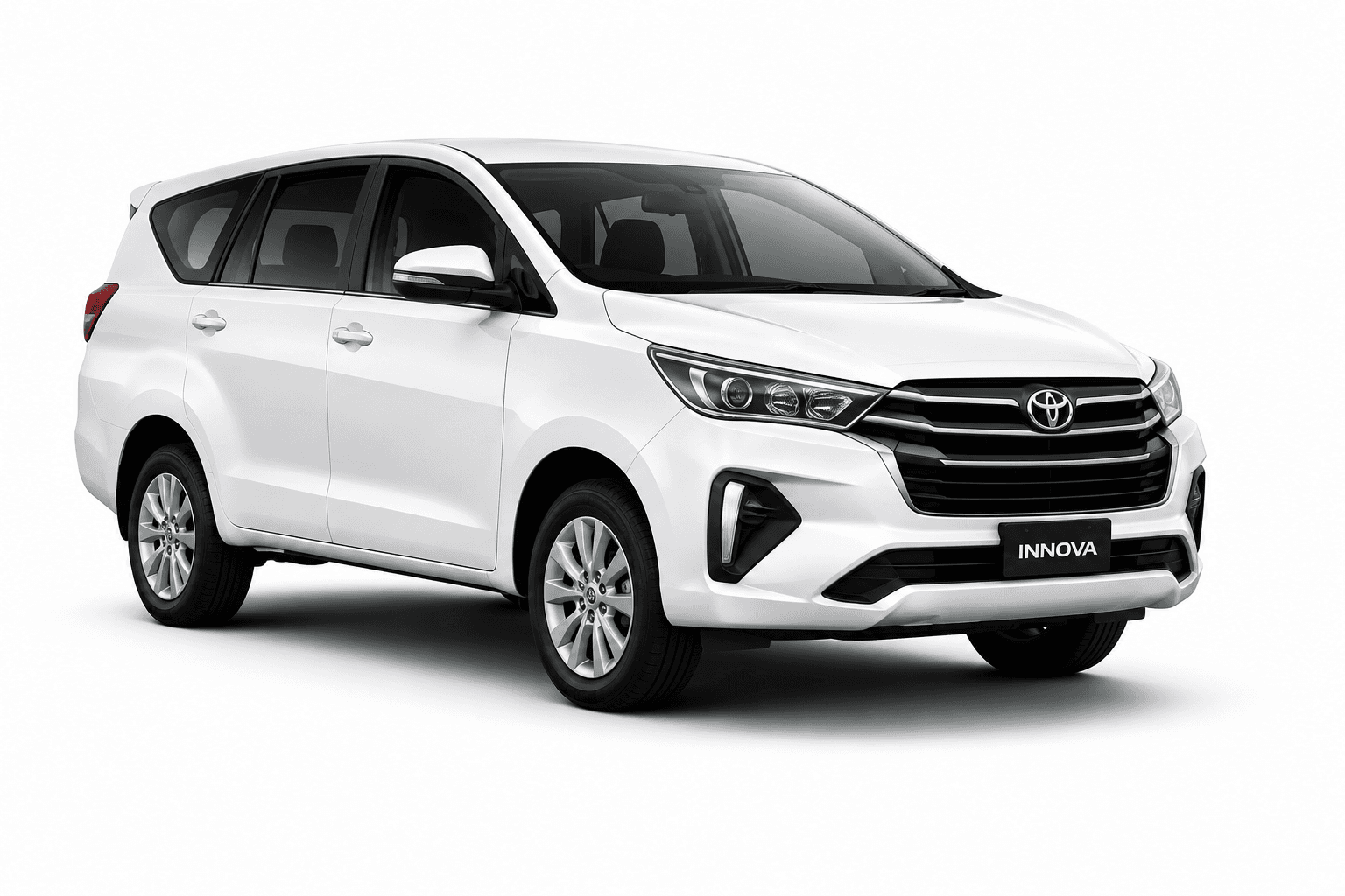 White Innova car