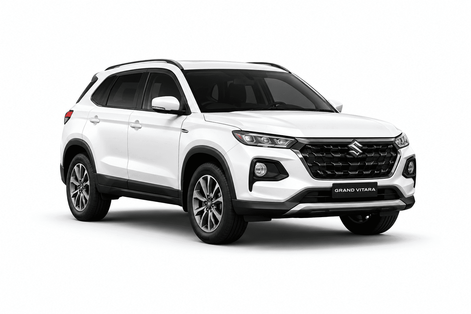 White SUV car