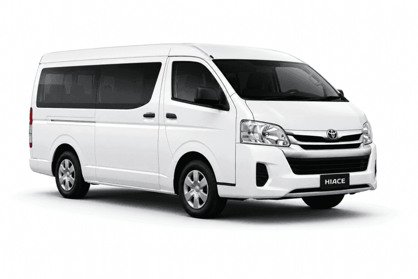 White comfort van